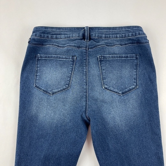 4 What Its Worth Womens Jeans Dark Wash 10 - Picture 4 of 7